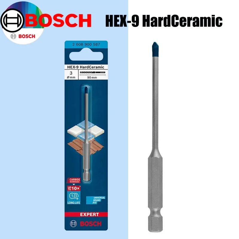 Power Tools Accessories - Forets à céramique dure BOSCH Hex-9