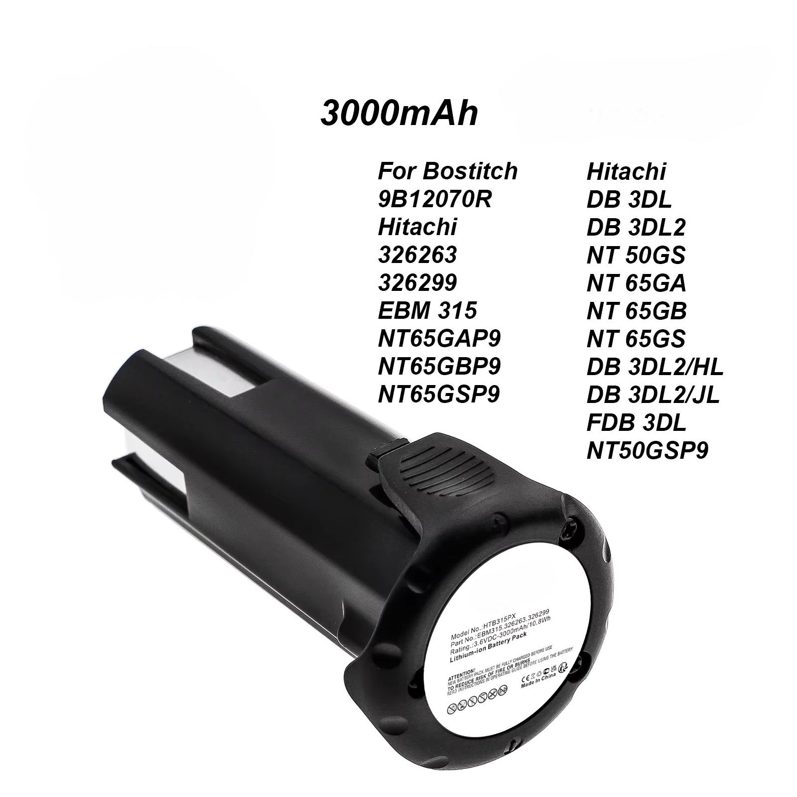 Power Tools Hitachi - Batterie de remplacement au lithium-ion 3000