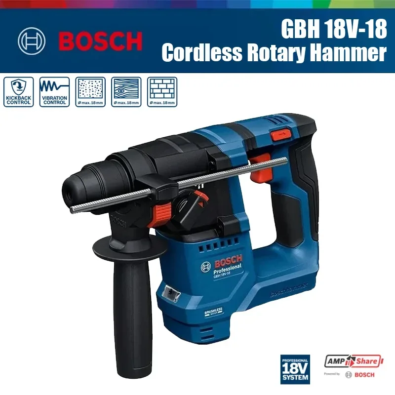 Power Tools Plus - Marteau perforateur sans fil Bosch GBH