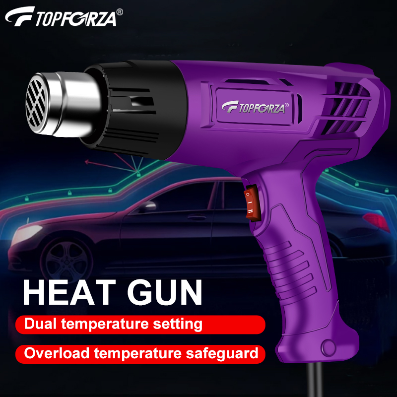 Heat Gun Variable - Mini pistolet thermique industriel, 1200W, double
