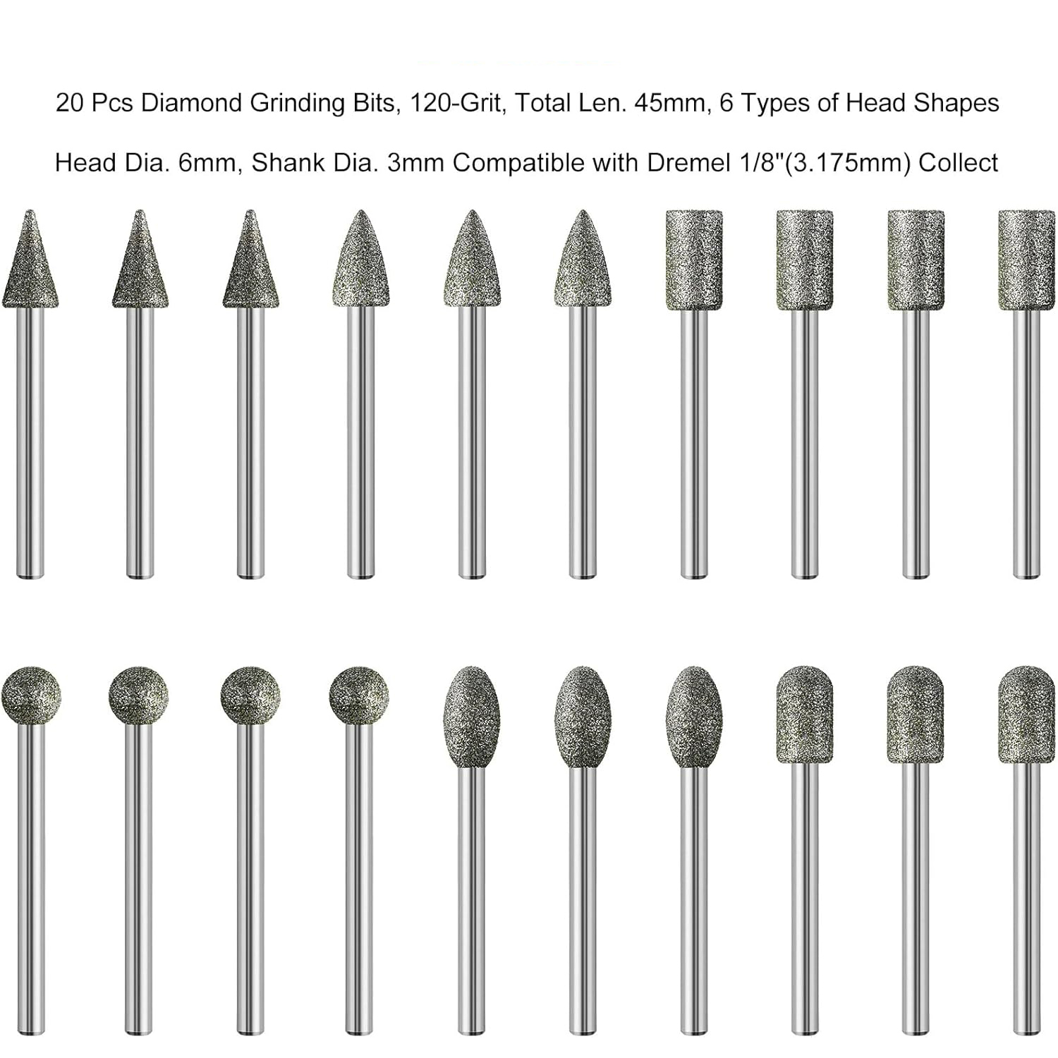 20 pièces de fraises de meulag - Power Tools Accessories avis et prix