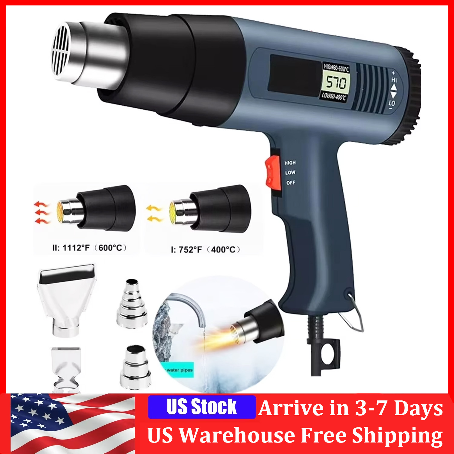 Pistolet thermique électrique  - Heat Gun Variable avis et prix