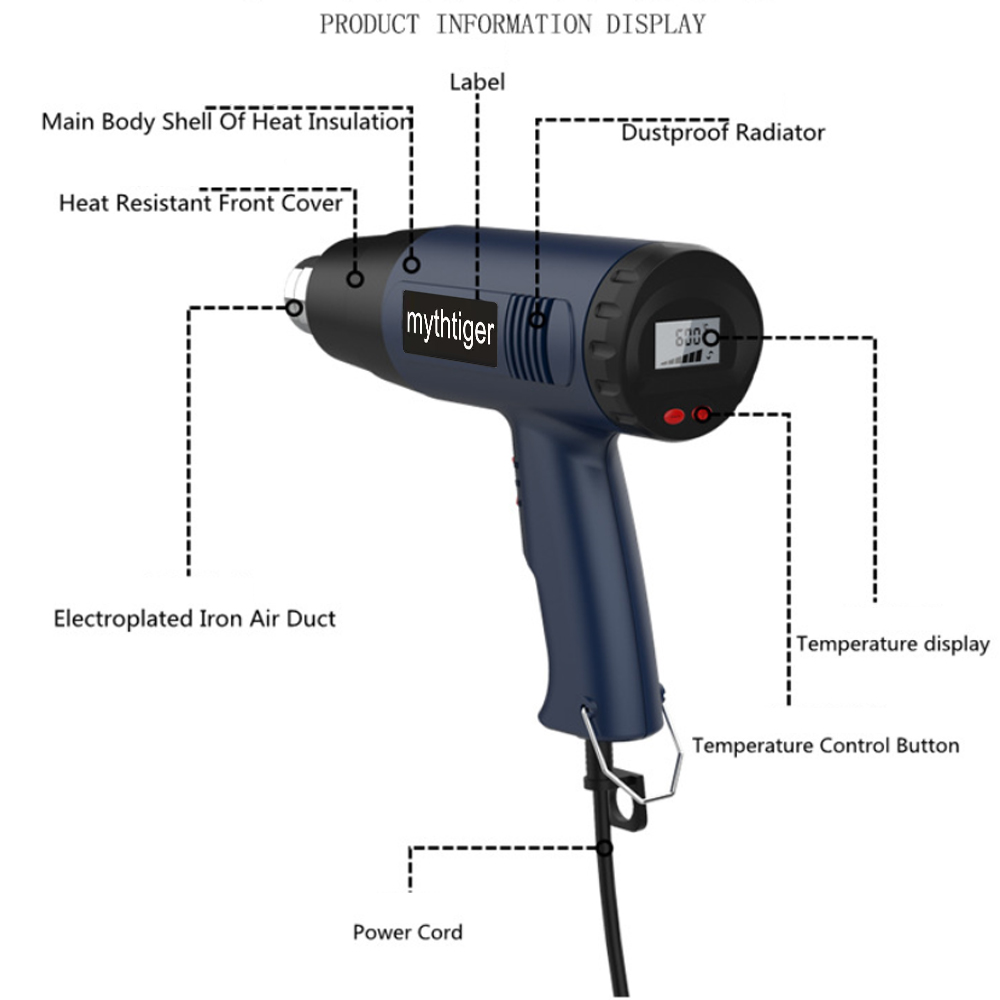 Nouveau pistolet thermique de  - Heat Gun Variable avis et prix