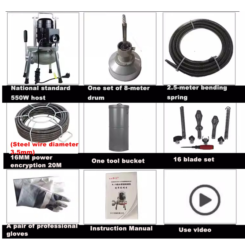 Outil de dragage de canalisati - Power Tools Types avis et prix